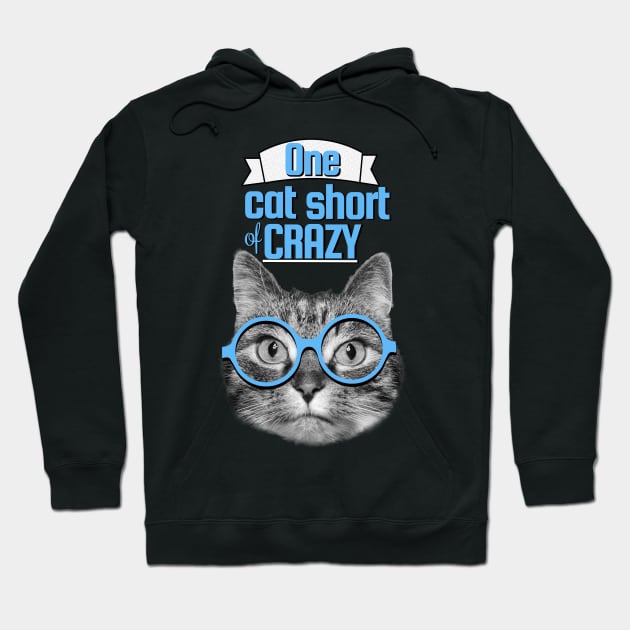 Just one cat short of being crazy Hoodie by Purrfect